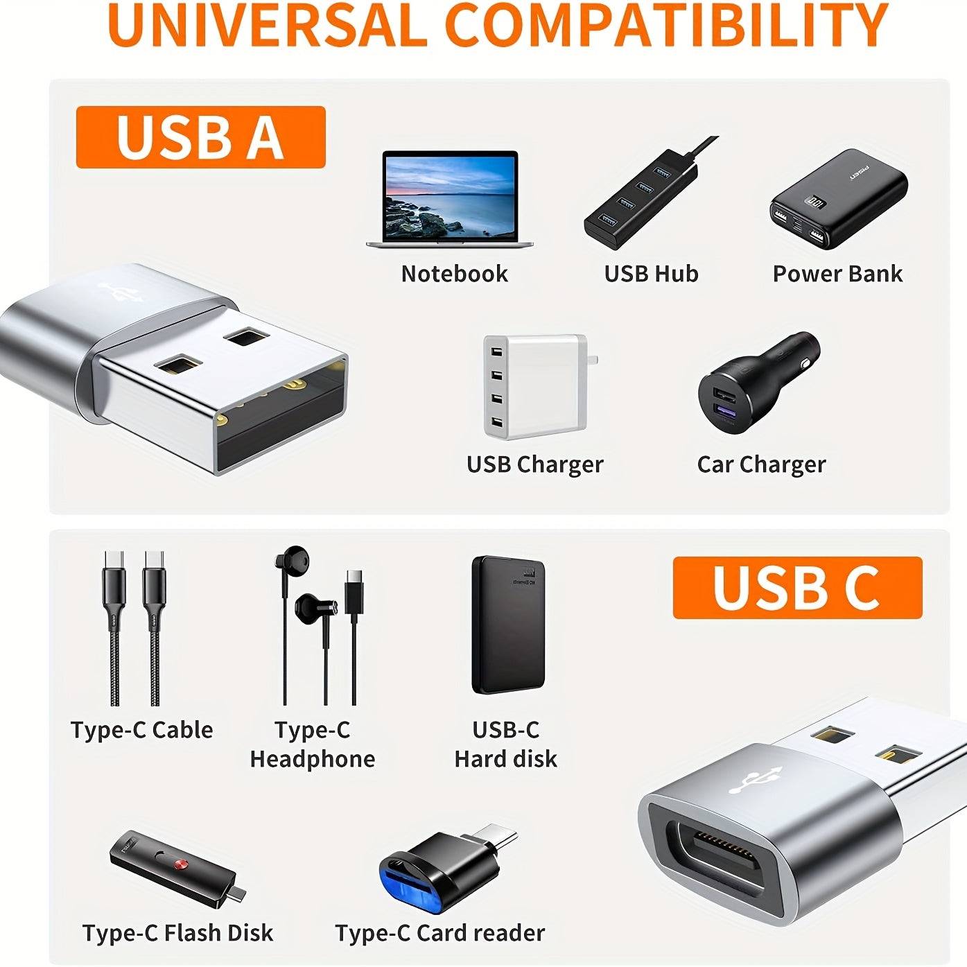 Adaptor USB la USB-C